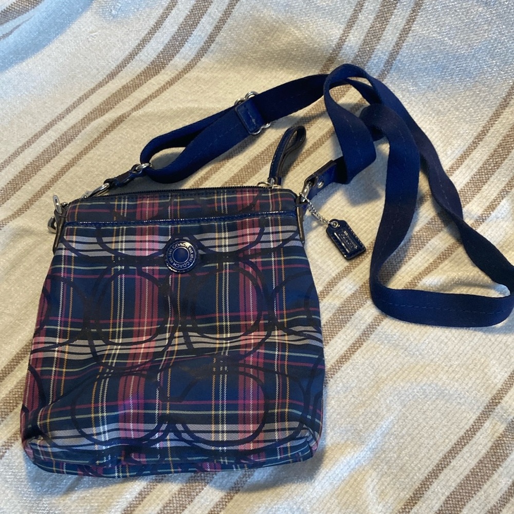 Coach Plaid Poppy Crossbody